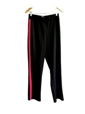 K. JORDAN - WOMENS GREY/PINK SIDE STRIPE ELASTIC WAIST SWEATPANTS SIZE MEDIUM